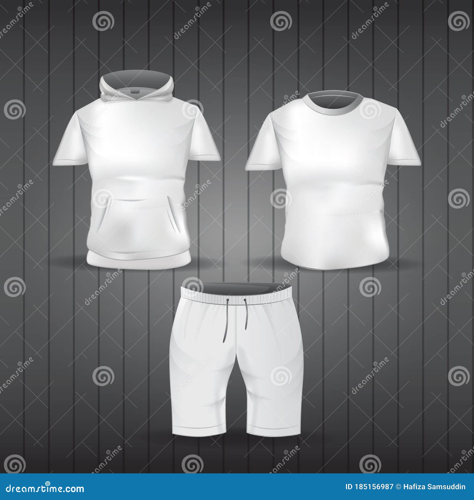 Set of Garments. Vector Illustration Decorative Design Stock Vector