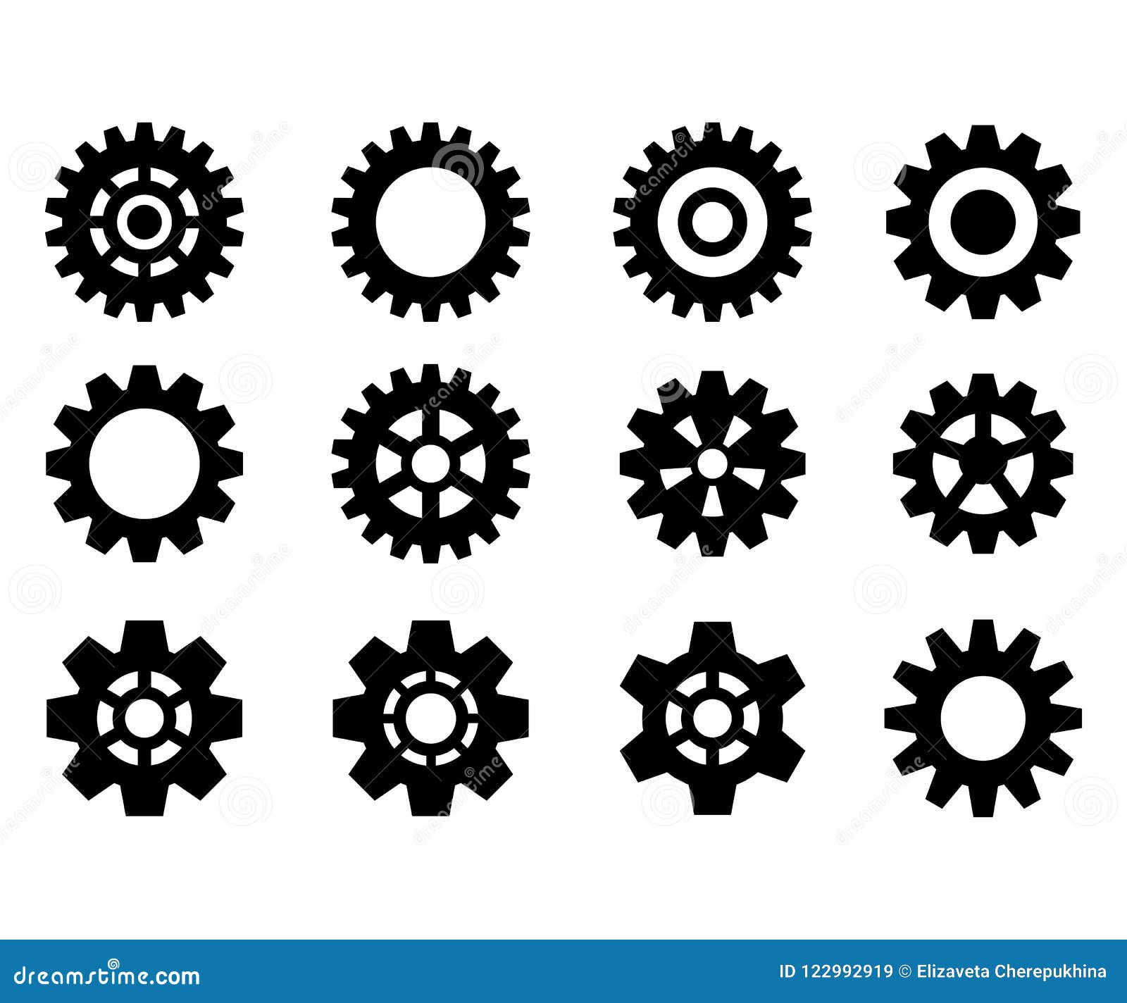 black gear clipart