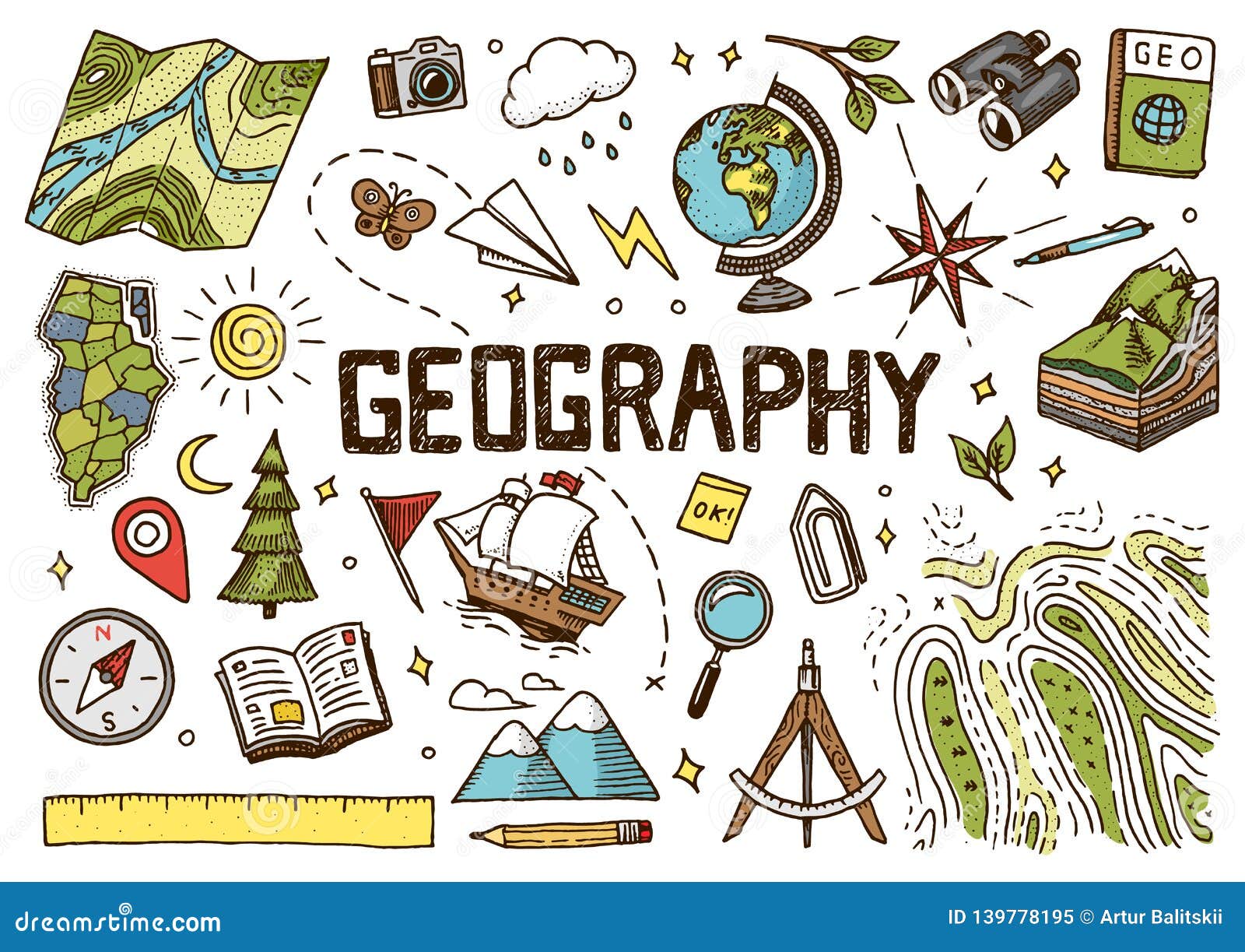 Geography Cartoons Illustrations Vector Stock Images 602010 geography-cartoons-illustrations-vector-stock-images-602010