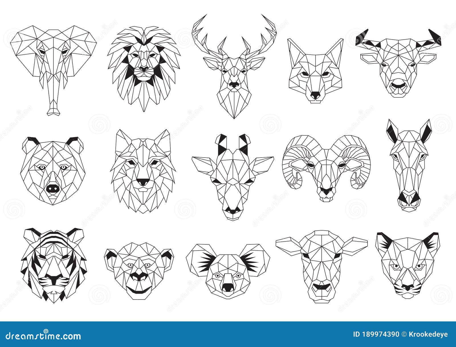 Geometric Line Animals Stock Illustrations – 2,076 Geometric Line Animals  Stock Illustrations, Vectors & Clipart - Dreamstime