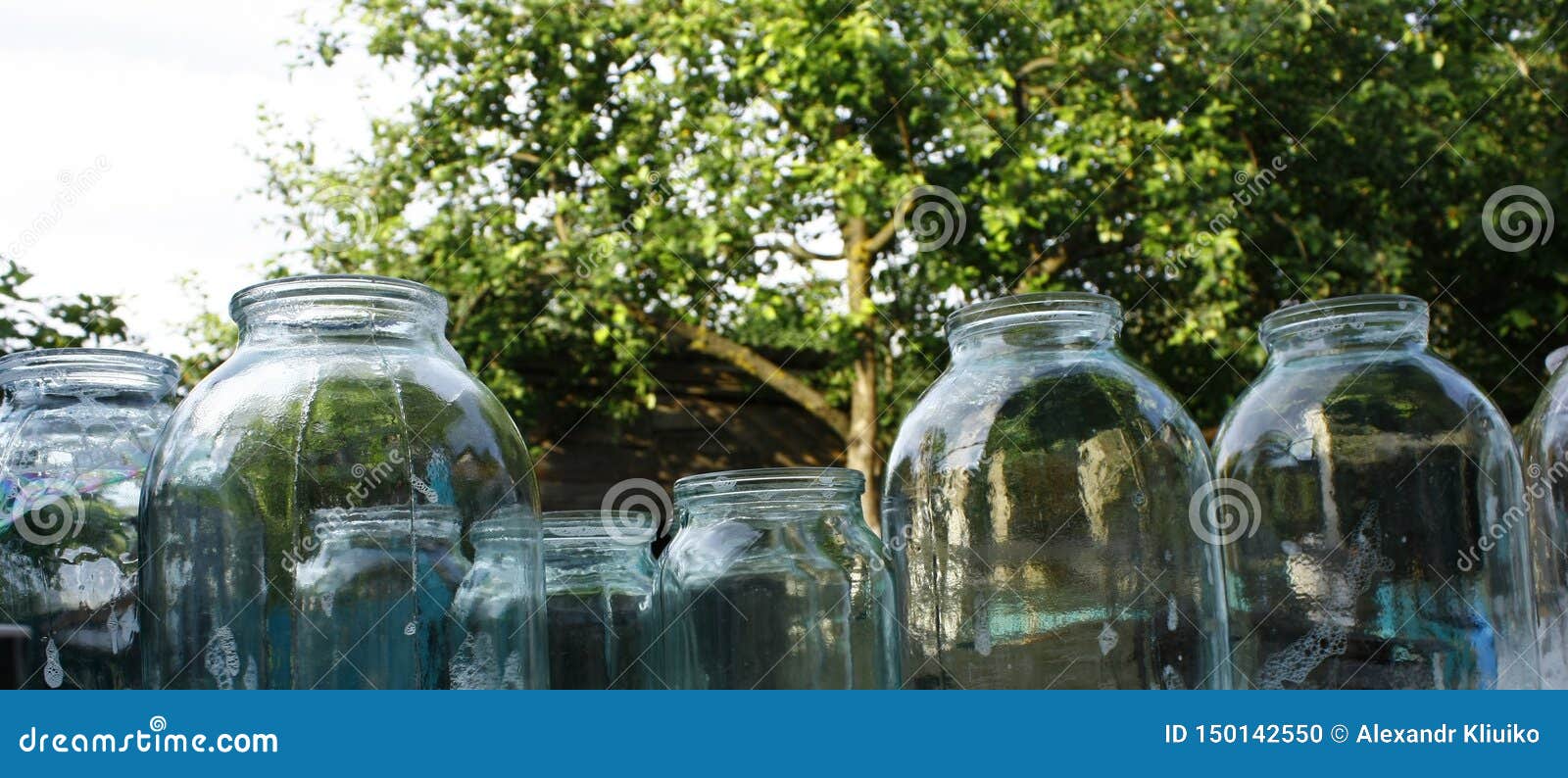 A Set of Glass Jars of Different Sizes Ready for the Start of the Season of  Preservation Stock Photo - Image of canned, preserving: 150142550