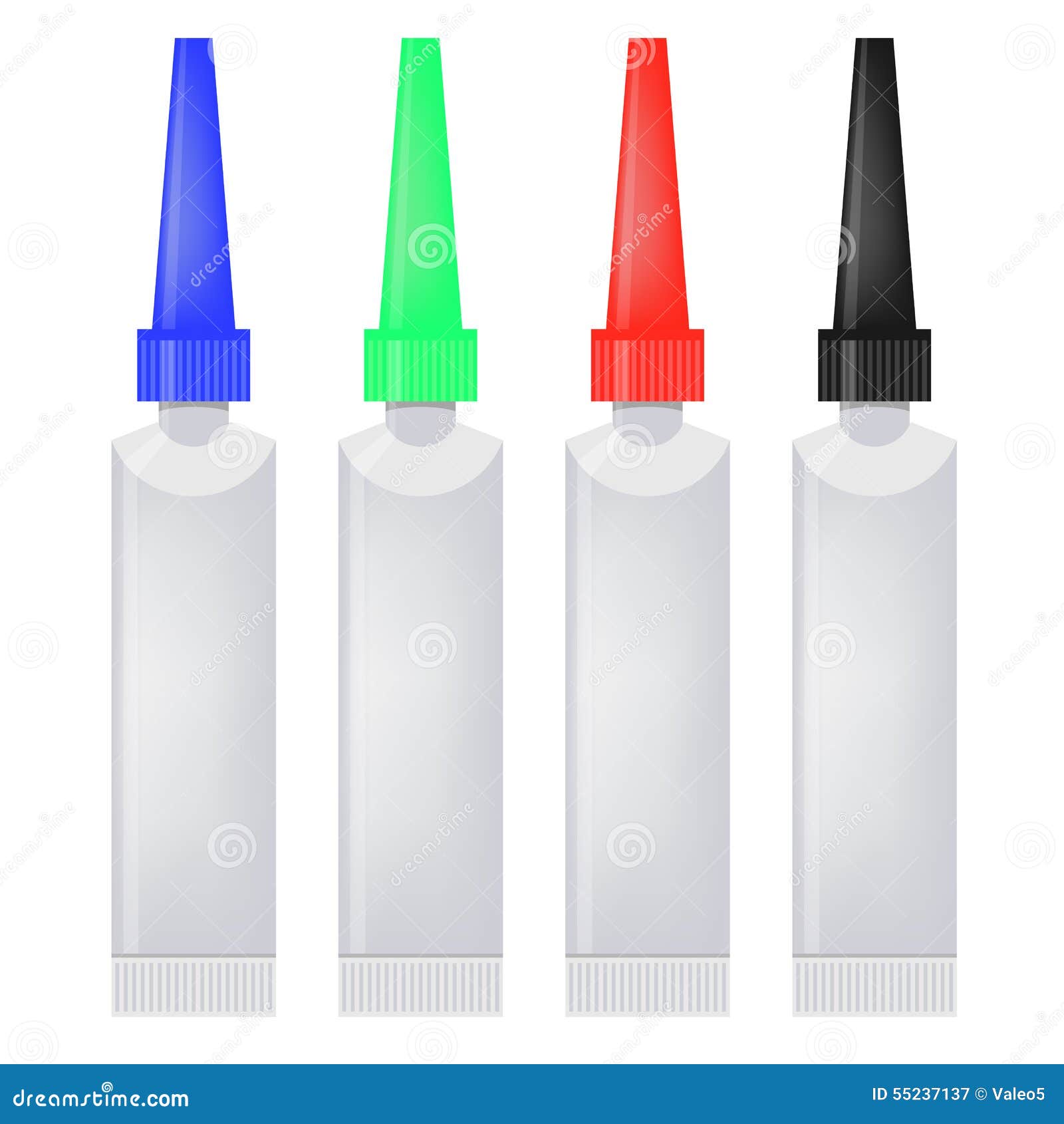 Glue Tubes Realistic Set Vector Illustration 111907298