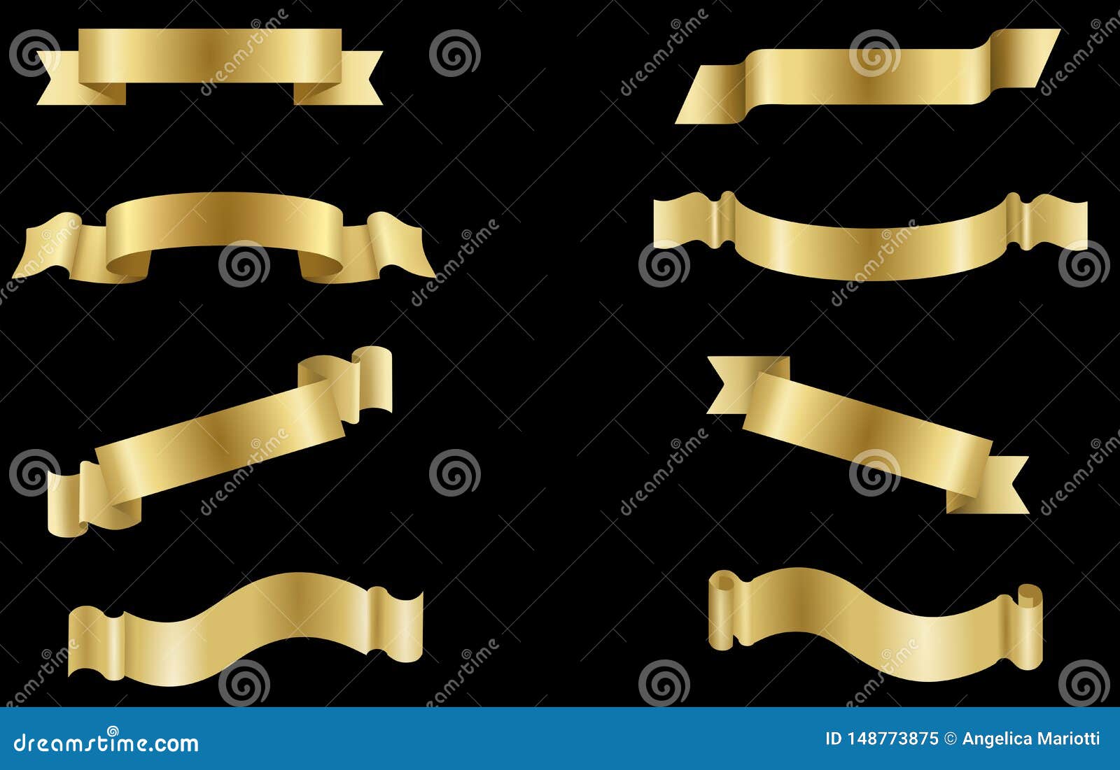 Gold Ribbon Stock Illustrations – 260,301 Gold Ribbon Stock Illustrations,  Vectors & Clipart - Dreamstime