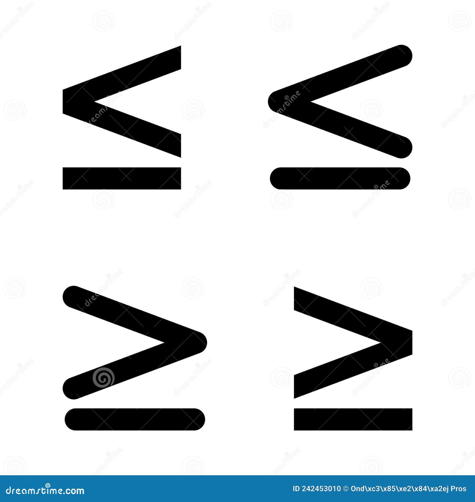 Less than 2024 symbol in maths