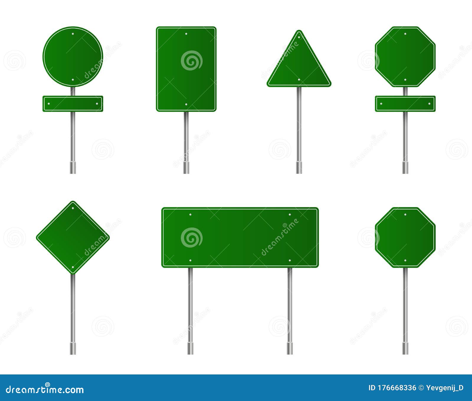 green road sign clipart