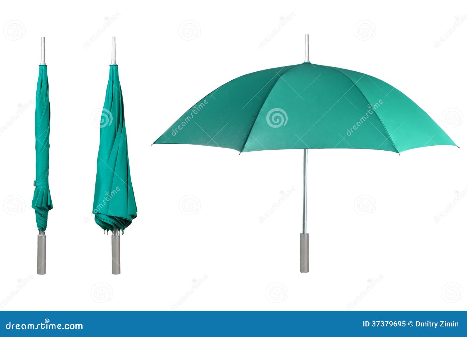 Set of green umbrellas stock image. Image of protection 37379695