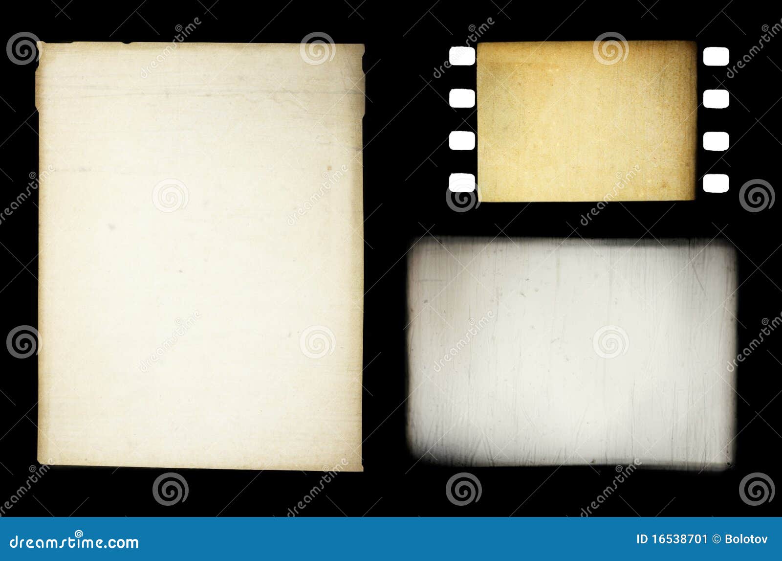 Set of Grungy Different Film Frames Stock Image Image of layer