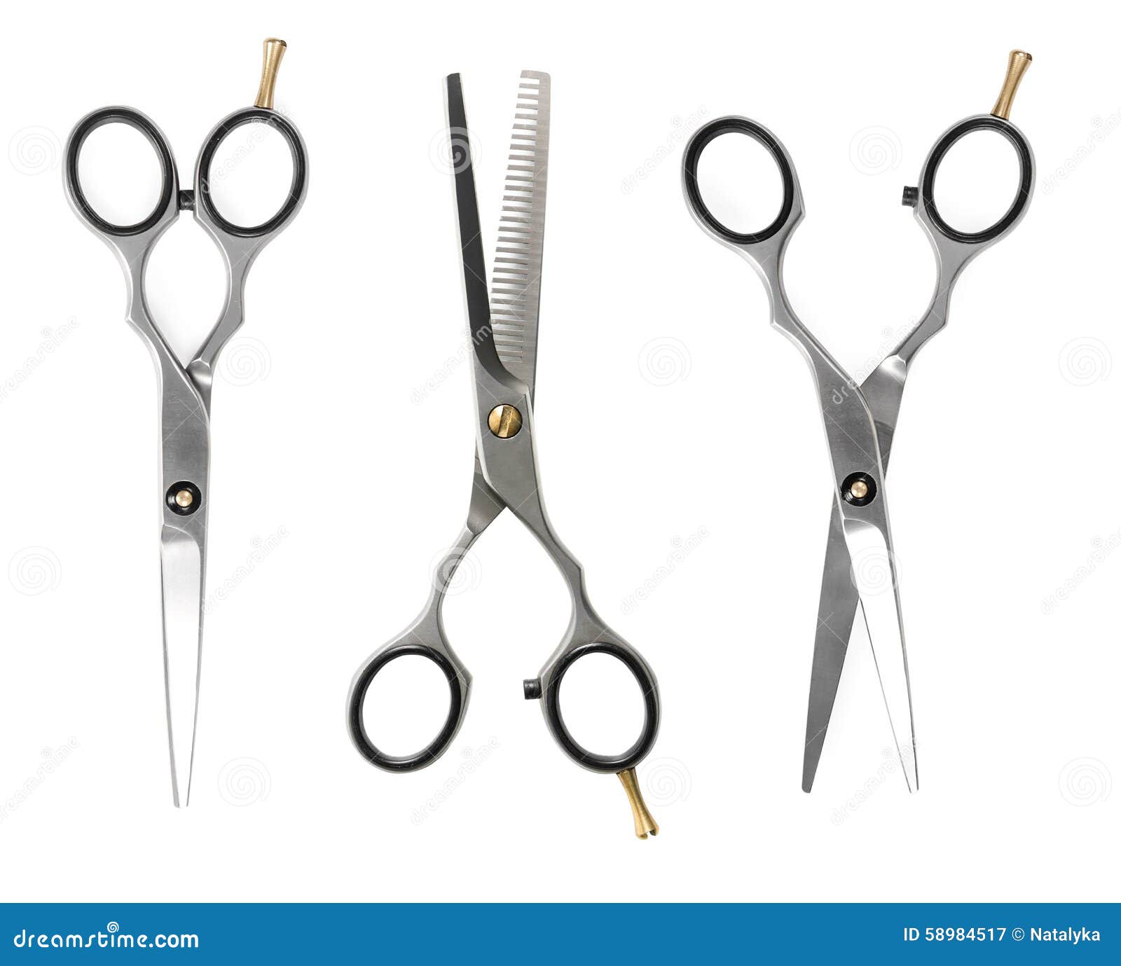 Set of Hairdressing Scissors Stock Image Image of hair, sharp 58984517