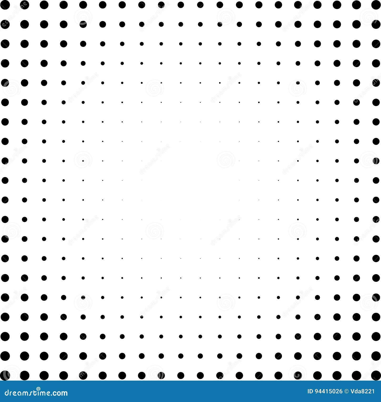 set of halftone squares  on the white background.collection of halftone effect dot patterns.rectangle black .