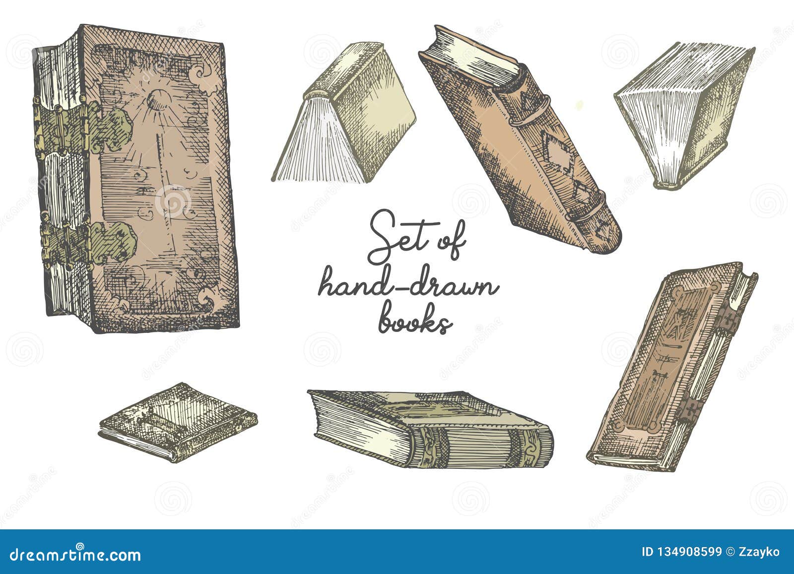 Graphic of a Realistic Drawing of a Book Fair · Creative Fabrica