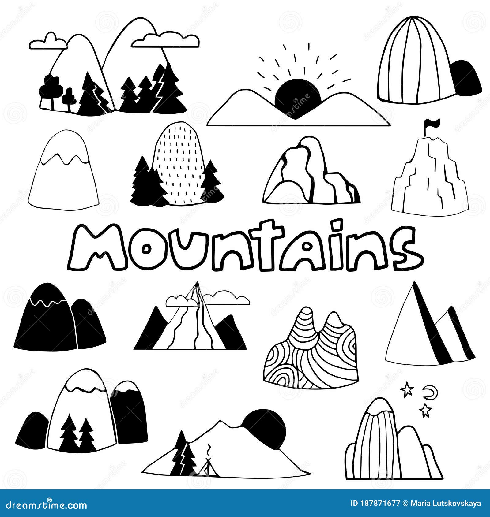 Mountain Outline Stock Illustrations – 88,146 Mountain Outline Stock  Illustrations, Vectors & Clipart - Dreamstime