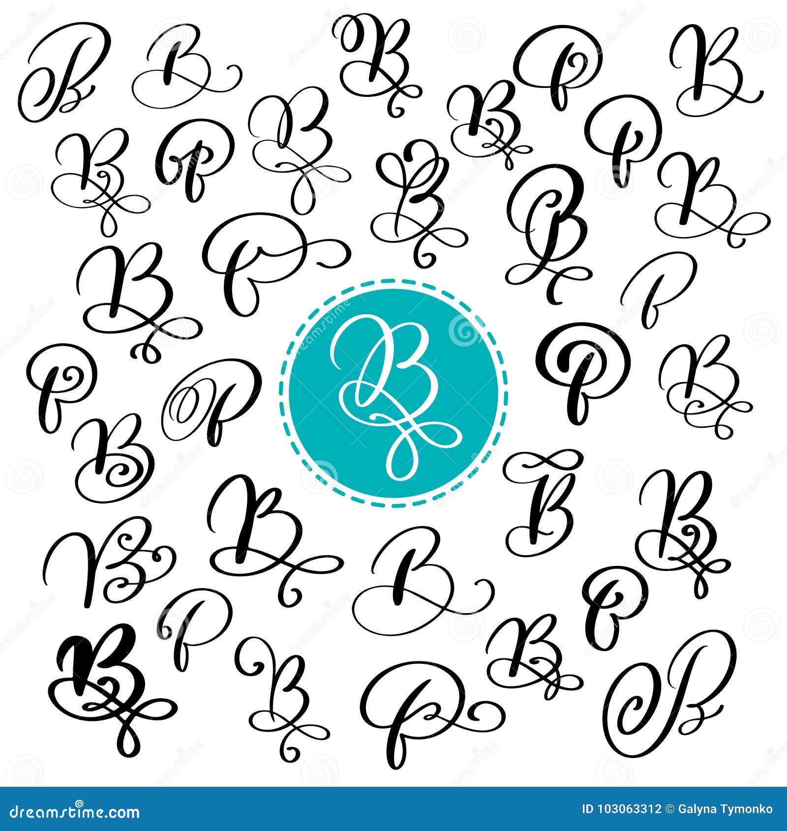 Letter b calligraphy deals