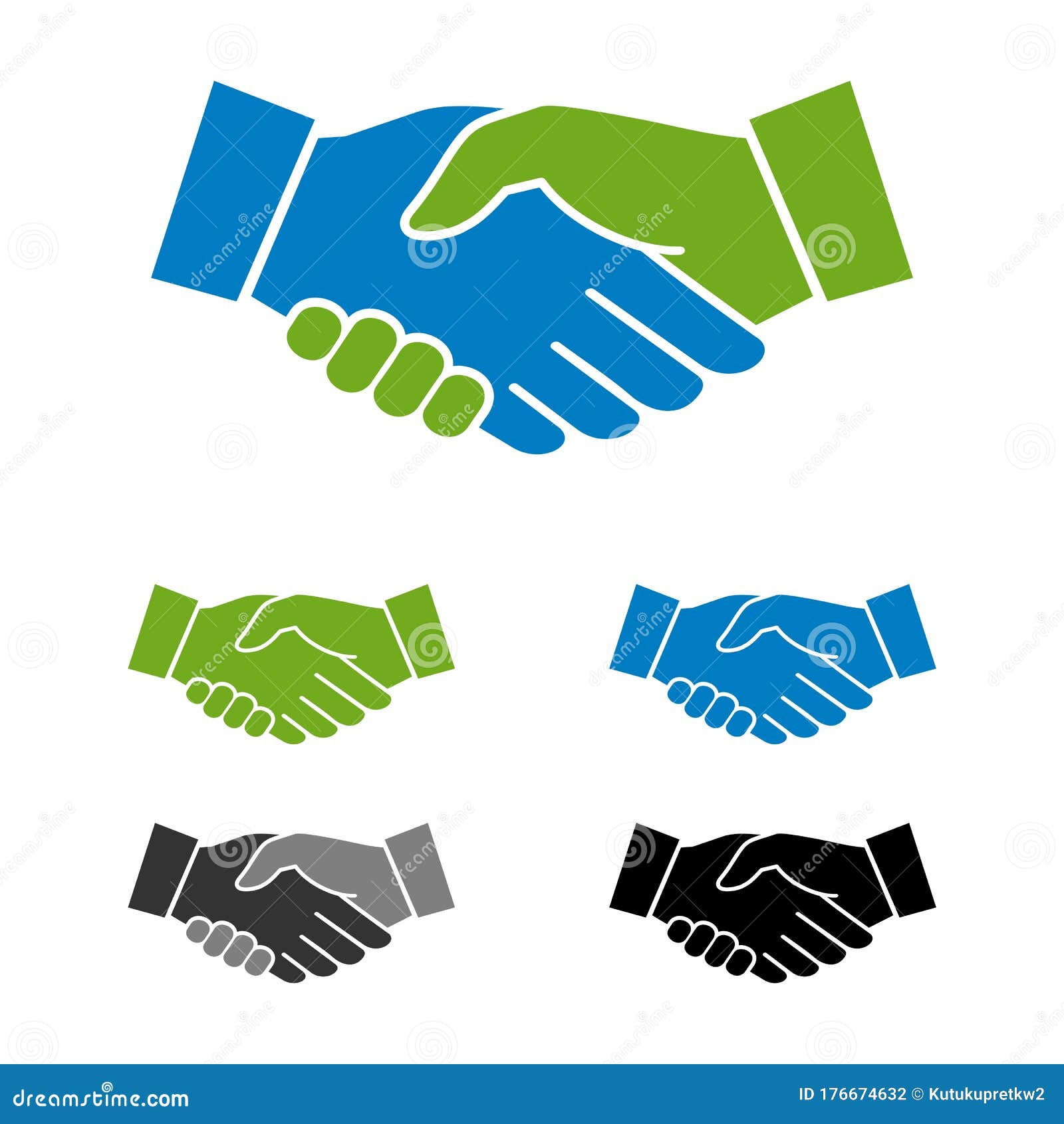 Handshake Logo Clipart Designs