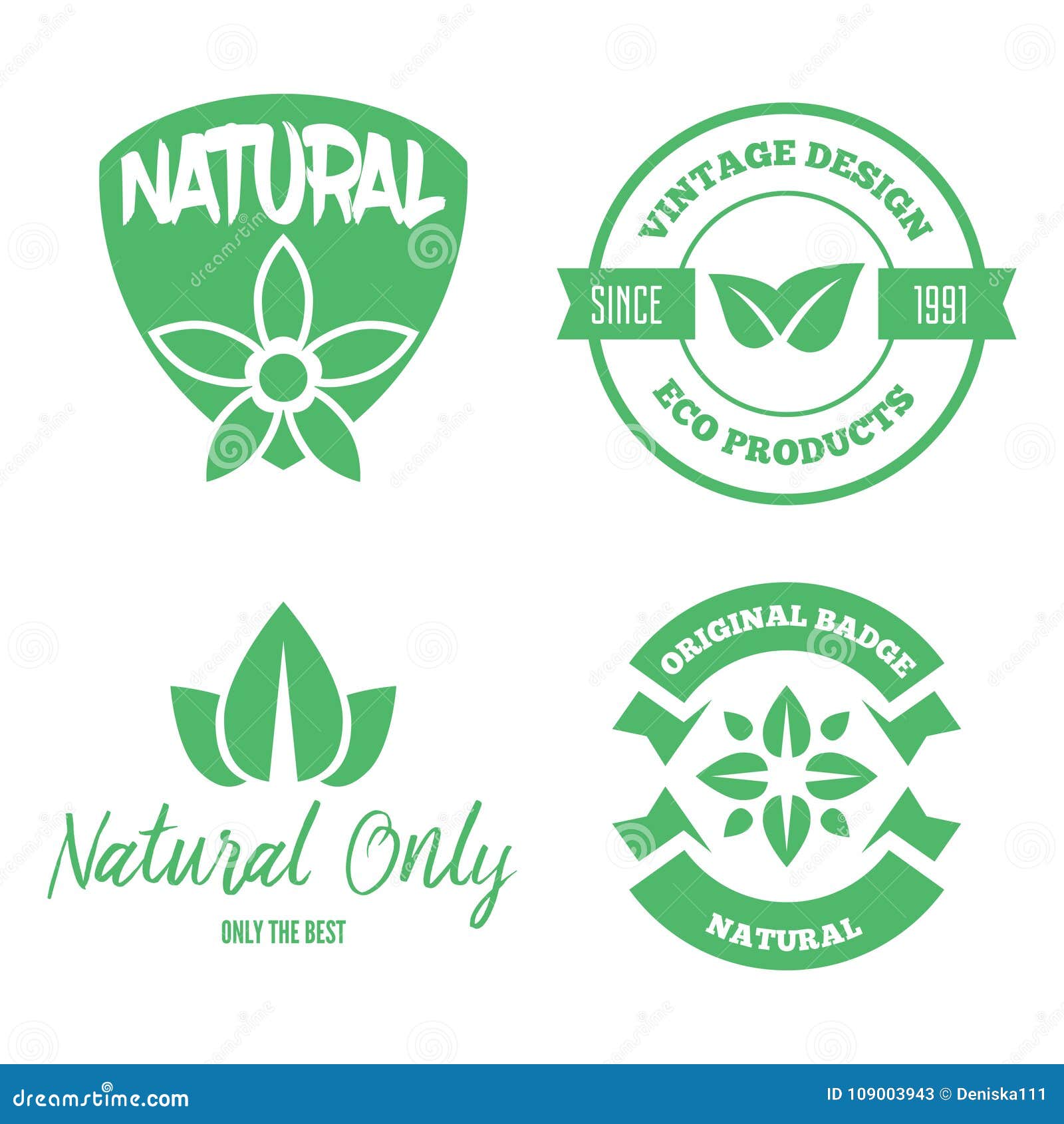  health and beauty care logos or labels. tags and s set for organic cosmetics, natural products.