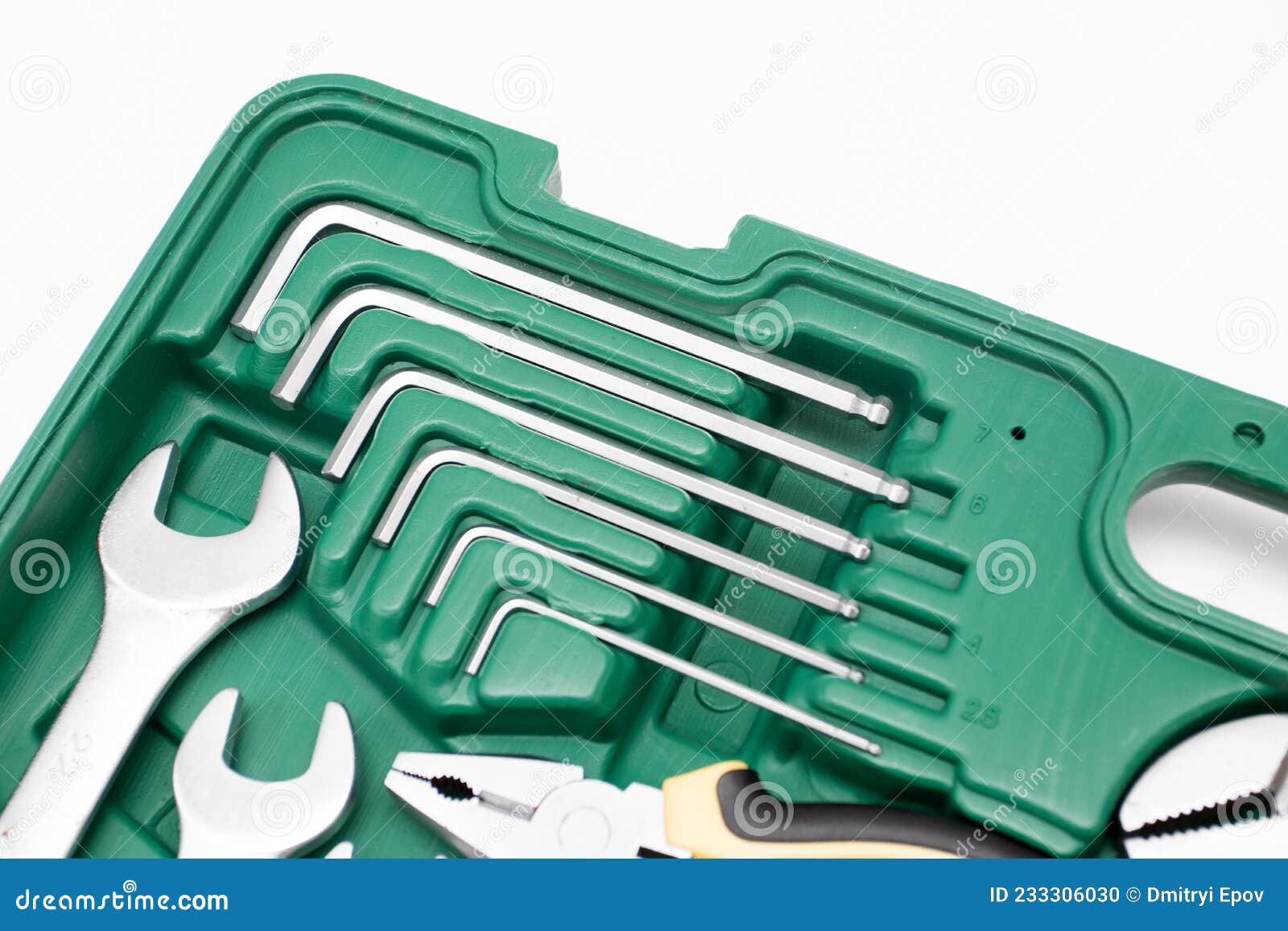 Set of Hex Tools for Car Repair Stock Photo Image of work
