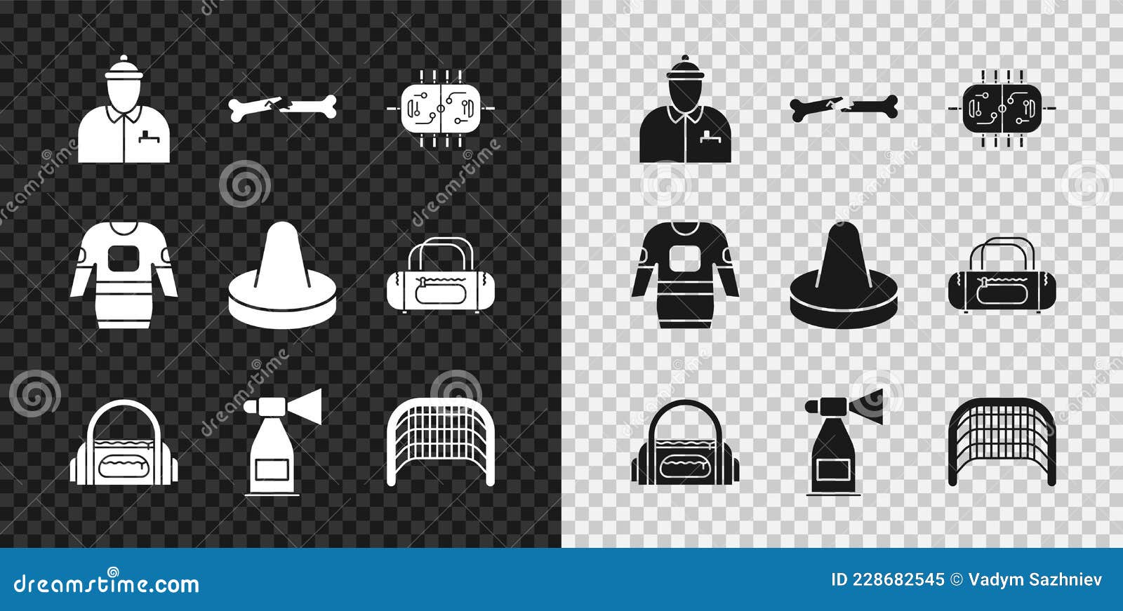 Set Hockey Coach, Human Broken Bone, Table, Sport Bag, Air Horn, Ice Hockey Goal, Jersey and Mallet for Playing Air Icon Stock Vector - Illustration of luggage, basketball: 228682545 Set Hockey Coach, Human Broken Bone, Table, Sport Bag, Air Horn, Ice Hockey Goal, Jersey and Mallet for Playing Air Icon Stock Vector - Illustration of luggage, basketball: 228682545