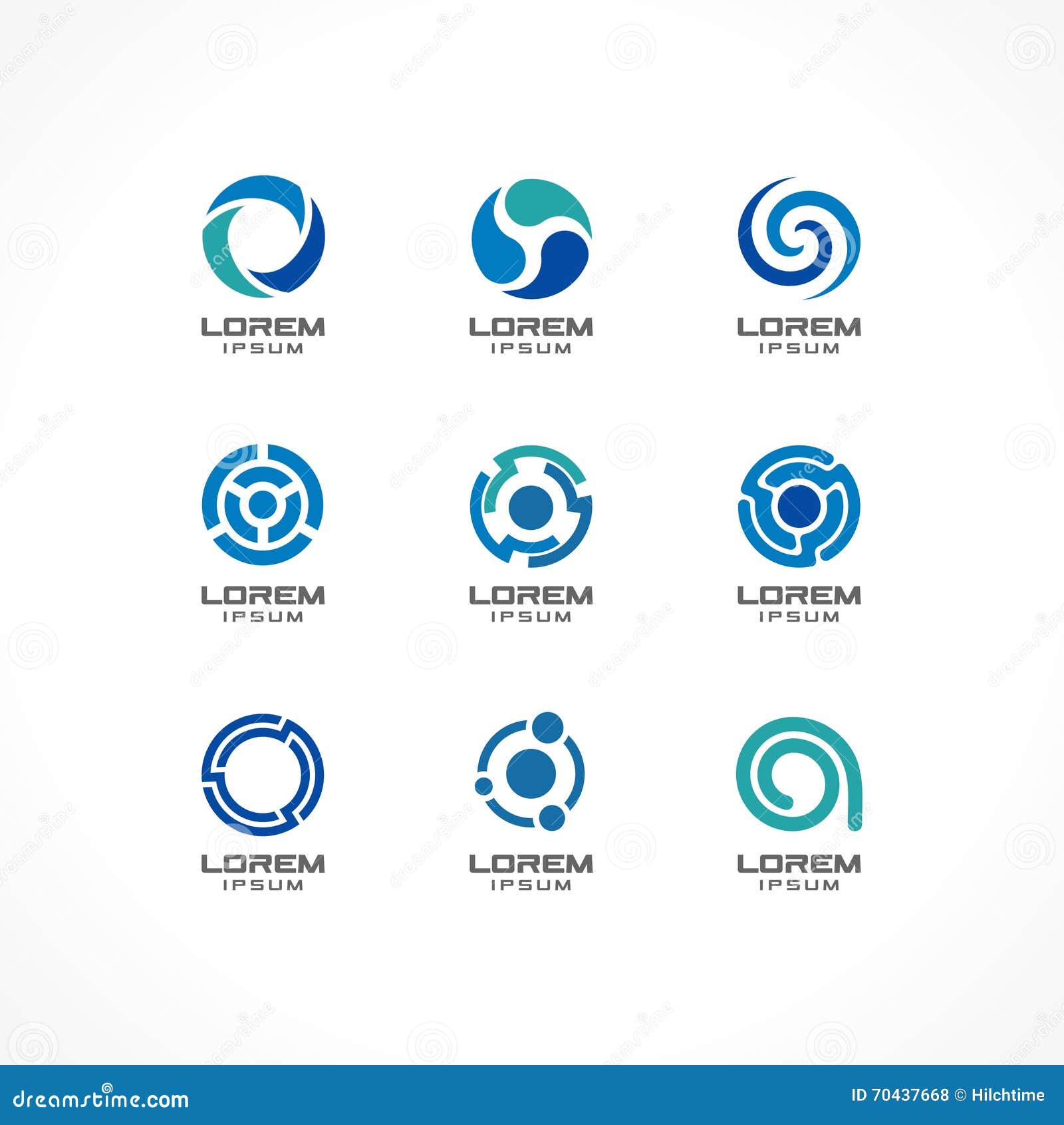 Set Of Icon Design Elements Abstract Logo Ideas For Business Company Concepts Stock Vector Illustration Of Globe Icon