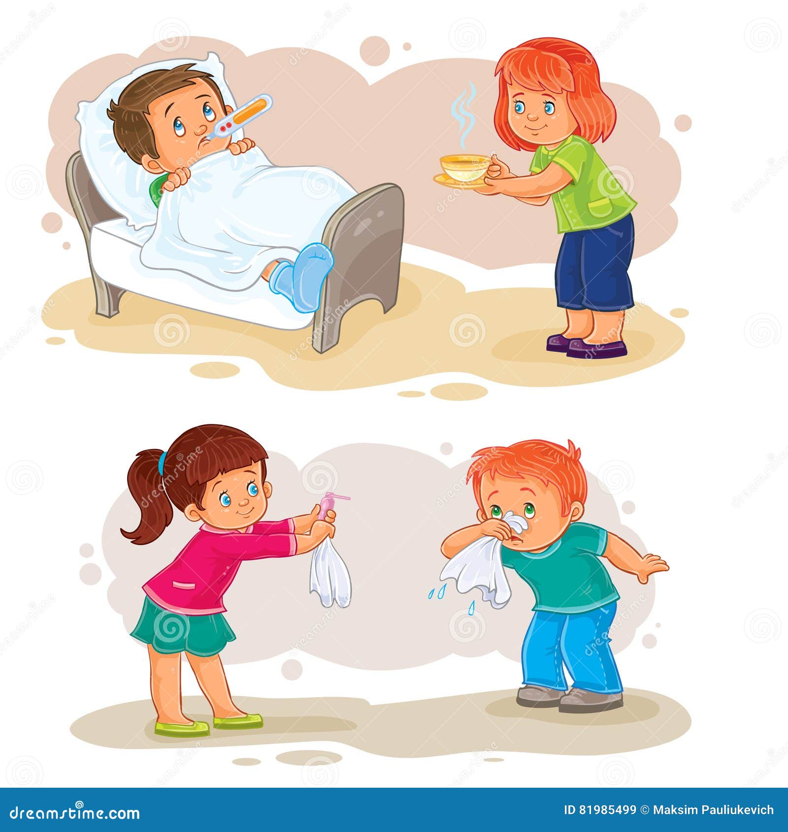 clipart sick little girl - photo #8