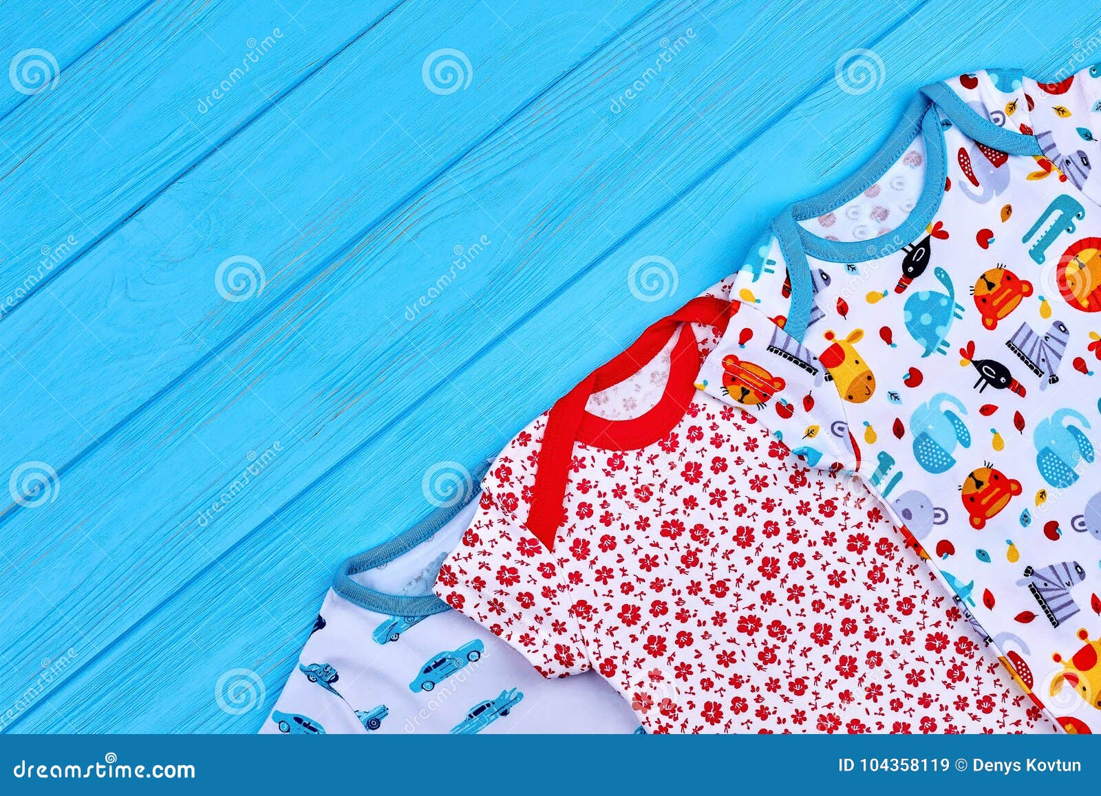 Set of Infant Baby Cotton Clothing. Stock Image - Image of natural ...