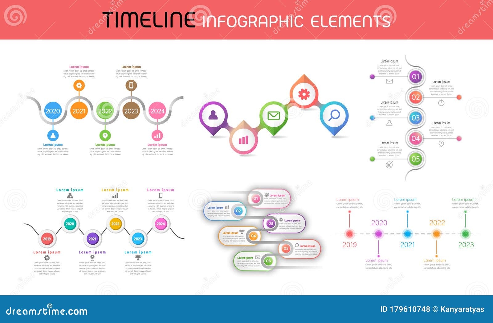Road Map Presentation Ideas Set Of Infographic Timeline,Roadmap,Ideas,Strategy On White  Background,Vector Illustration.milestone Presentation Layout Design Stock  Vector - Illustration Of Chart, Banner: 179610748