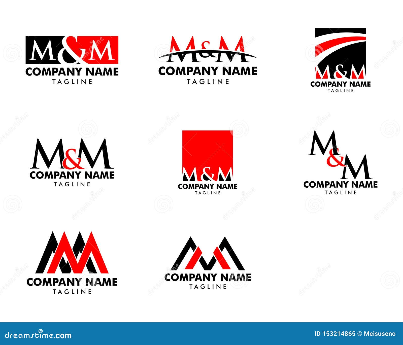 High End Metallic Brand Letter MM Logo