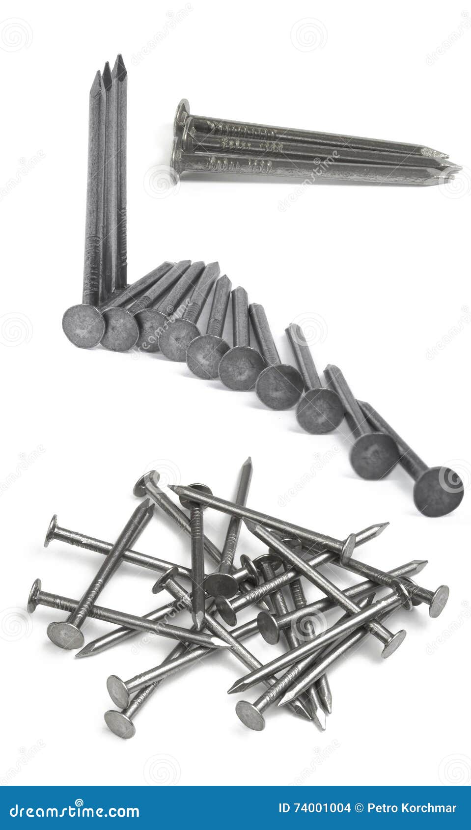 Set of iron Nails stock photo. Image of instrument, rusty 74001004