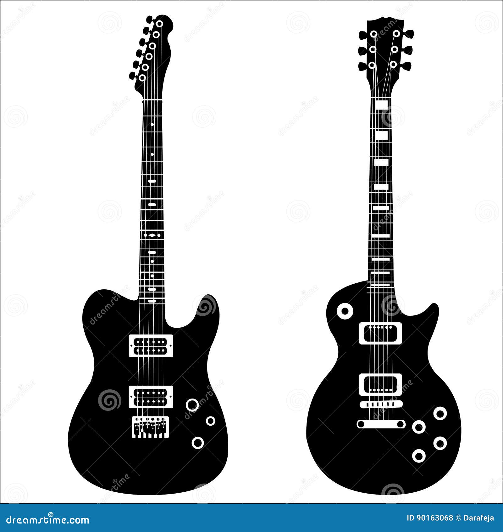 Set of isolated guitars stock illustration. Illustration of pick 90163068