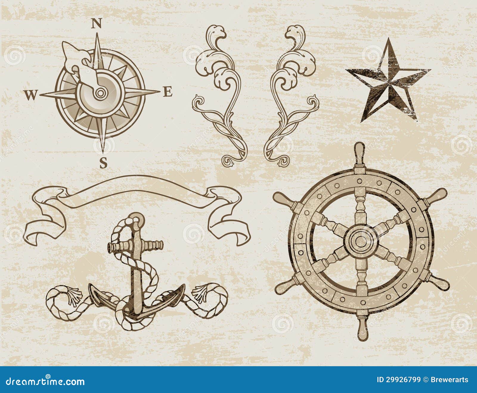 Nautical Design Set Royalty Free Stock Images Image 29926799
