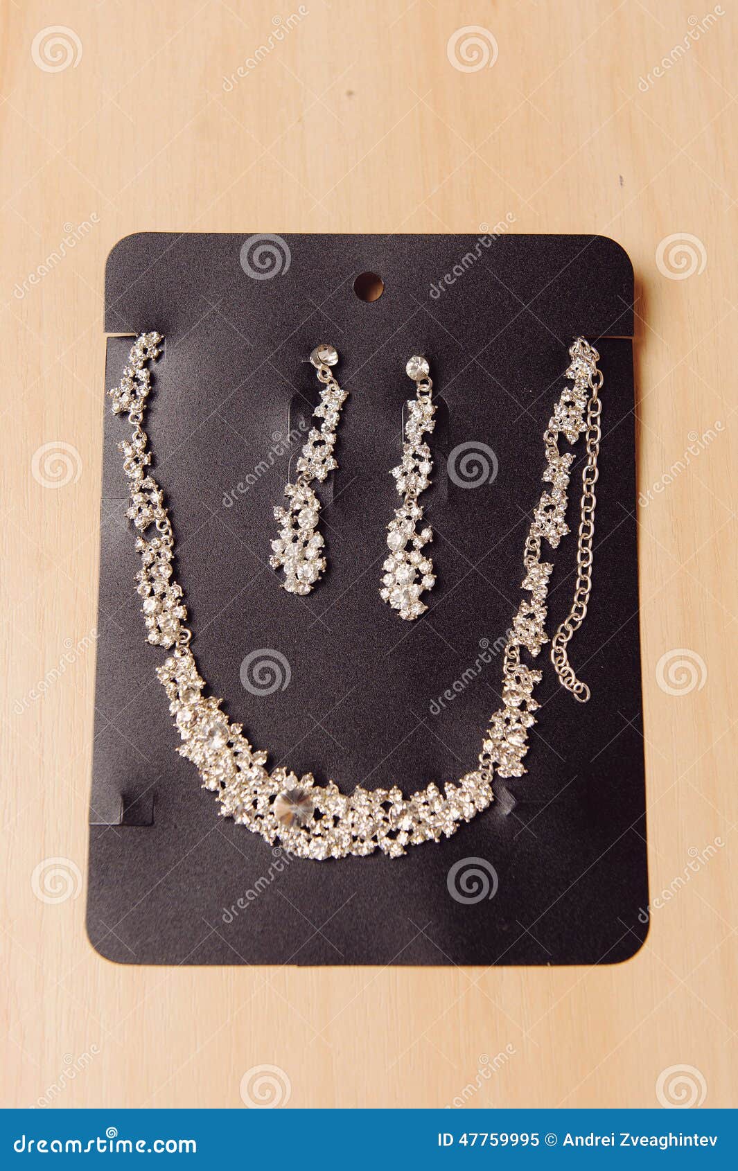 Set of Jewelry on Table stock image. Image of life, black 47759995