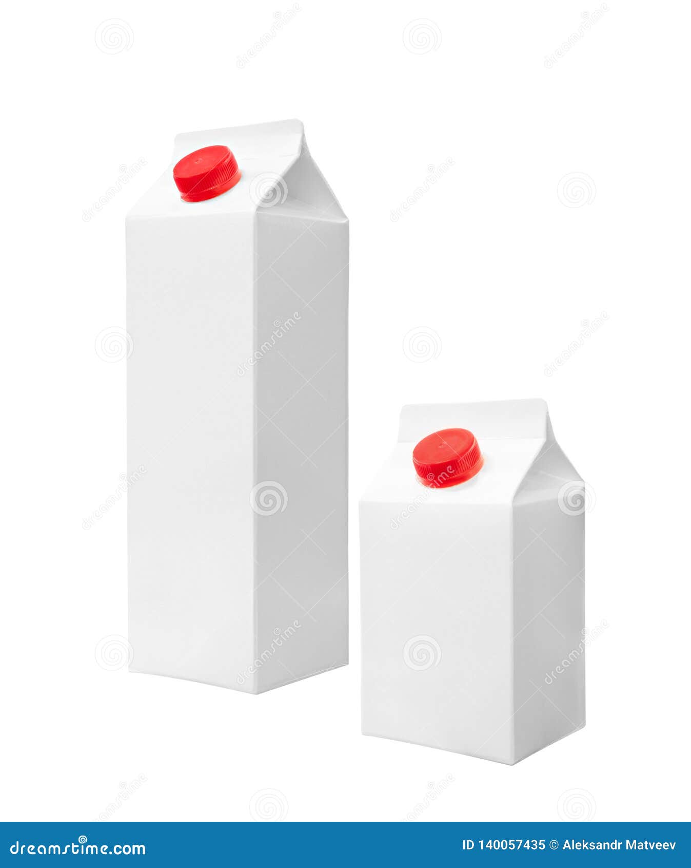 Download Set Of Juice Boxes. Retail Package Mockup Set Stock Image ...