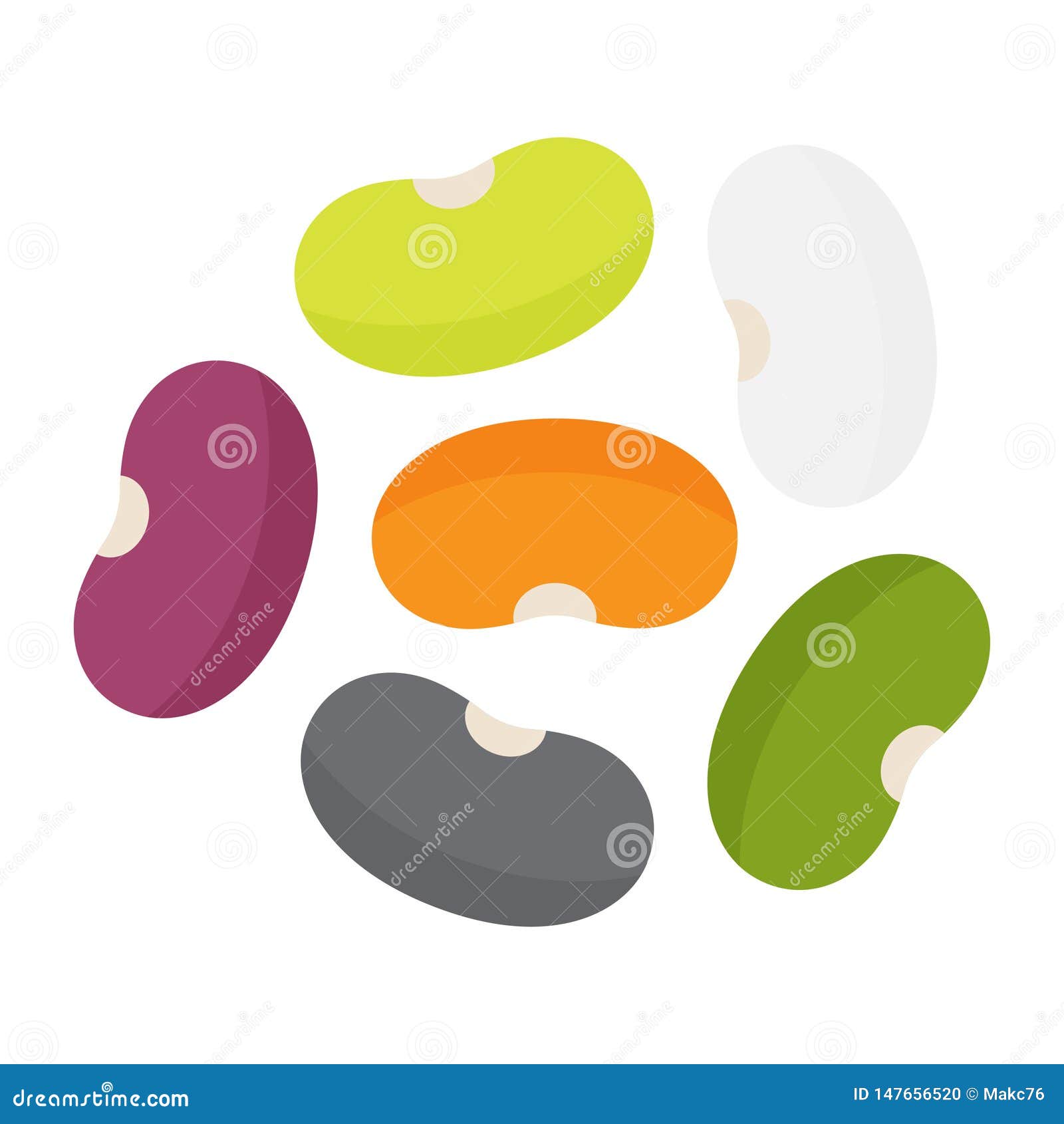 Kidney Beans Icon With Stones Disease Inside. Kidneys Logo. Vector