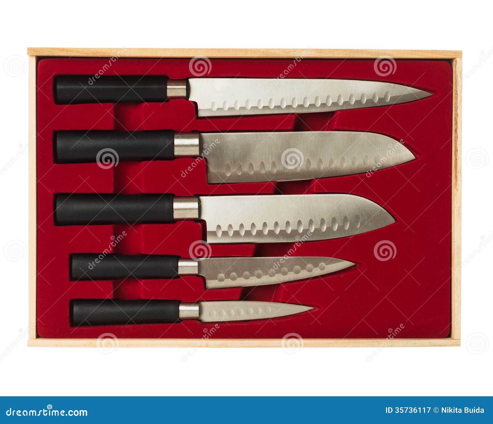 Set of kitchen knives stock image. Image of cook, iron 35736117