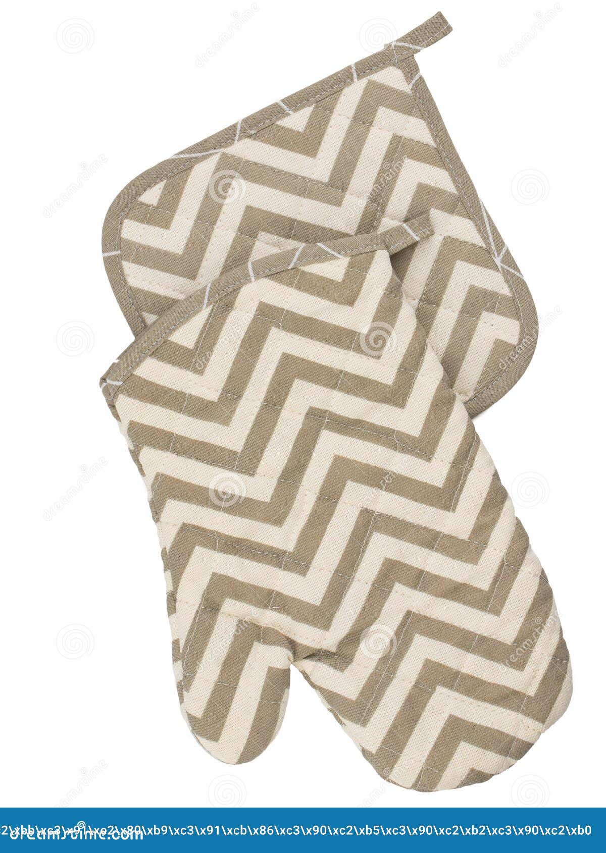 A Set of Kitchen Tacks Made of Cotton Fabric with a Loop Stock Image