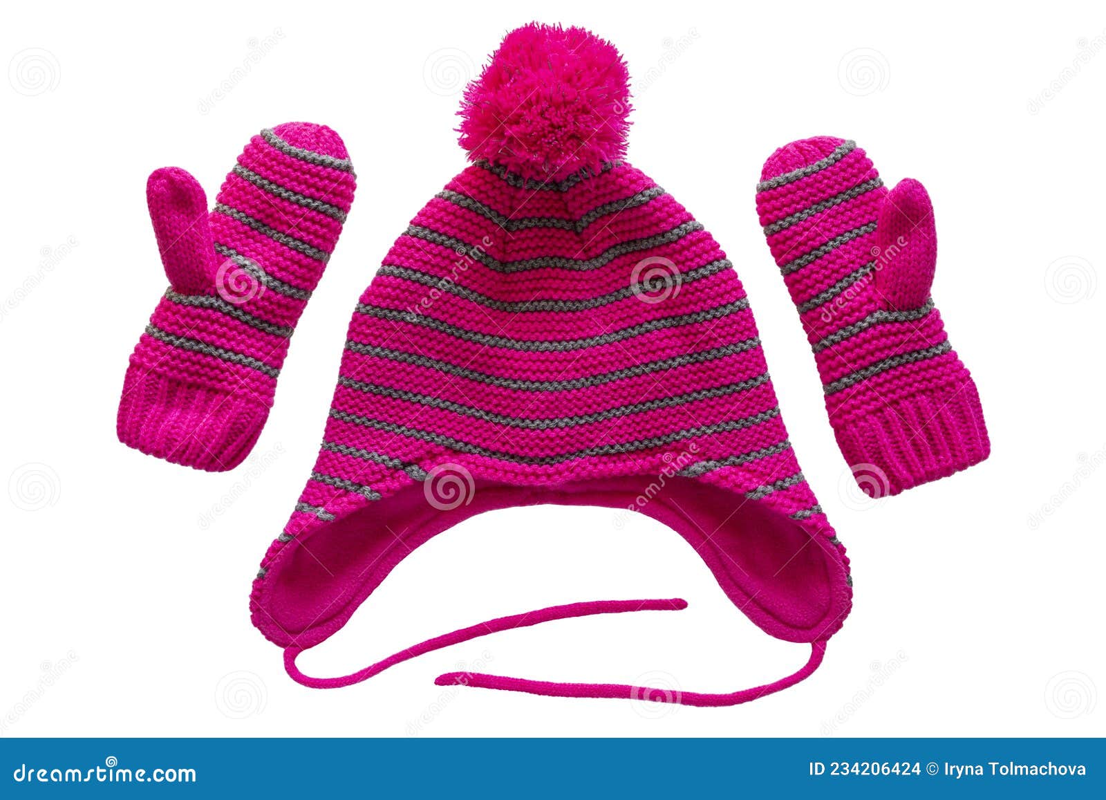 infant winter hat and mittens