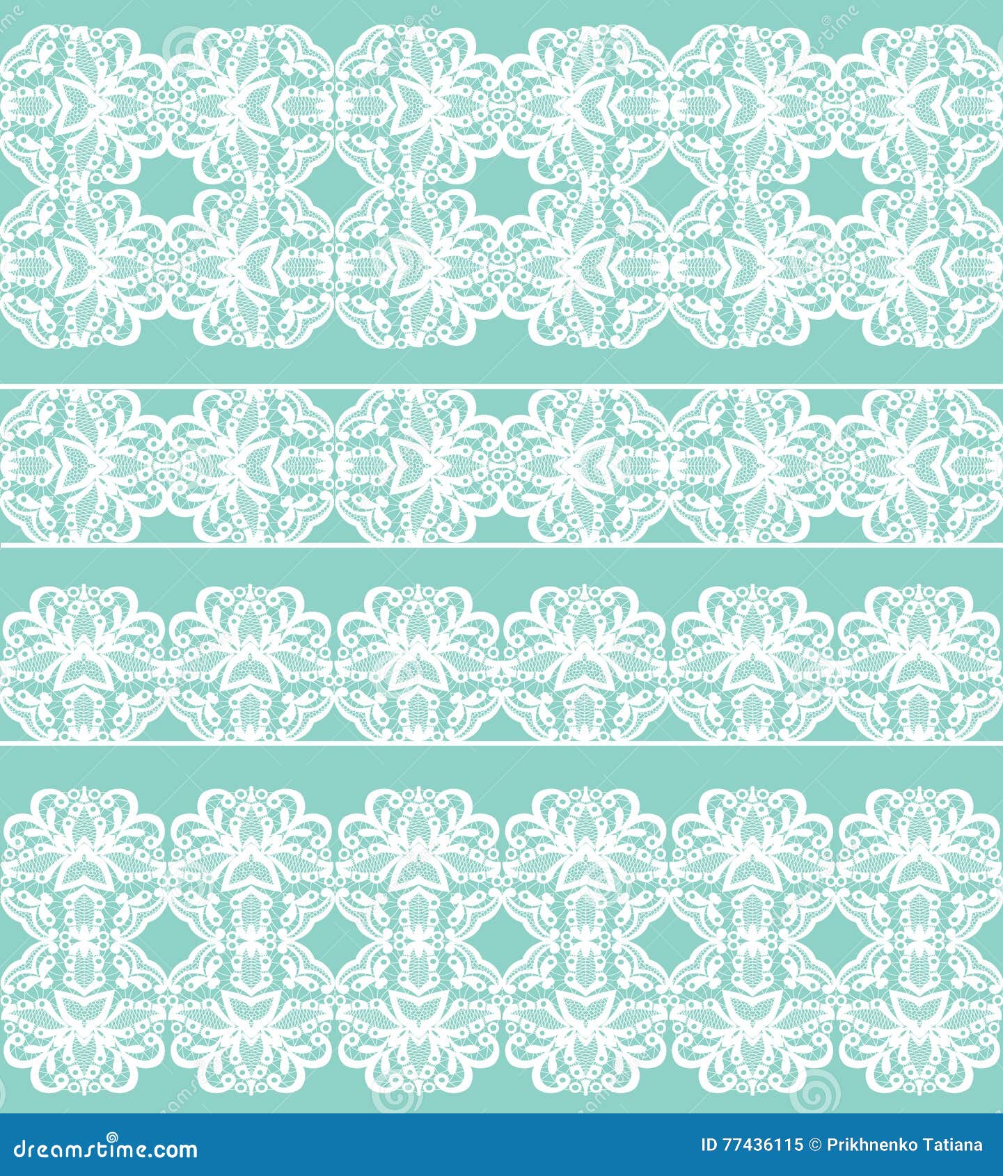 Set lace borders stock vector. Illustration of ornate 77436115