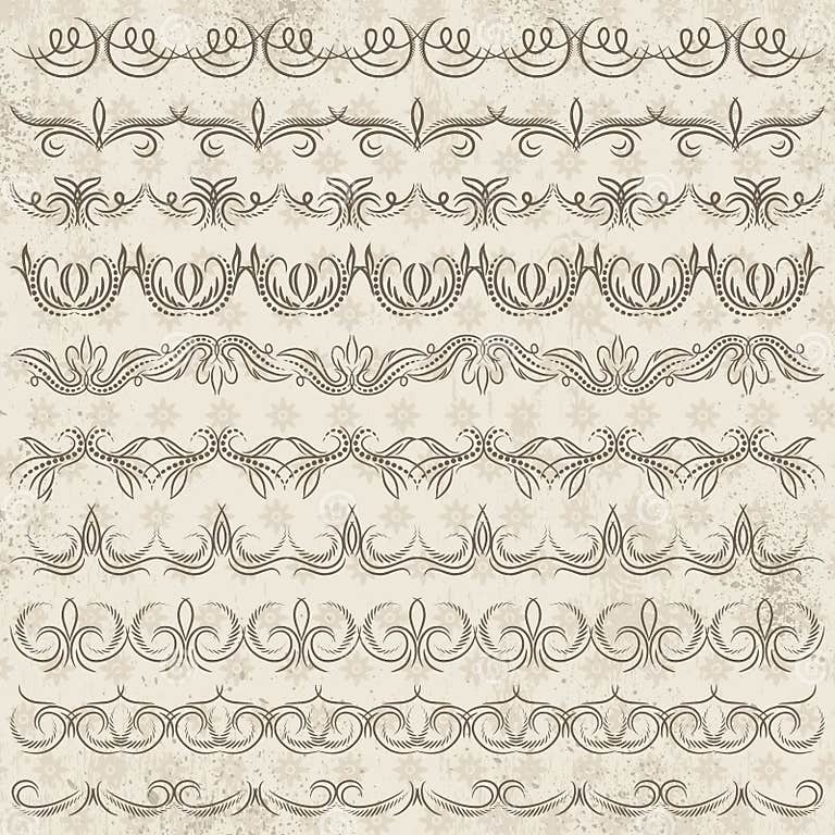 Set of Lace Paper, Border, Frame Stock Vector Illustration of leaf