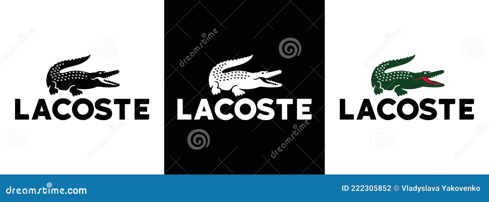 Set of Lacoste Logo. Crocodile Famous LACOSTE Popular Clothing Brand. Vector, Icon. Zaporizhzhia, Ukraine - 25, 2021 Editorial Photography - Illustration of emblem, clothing: 222305852