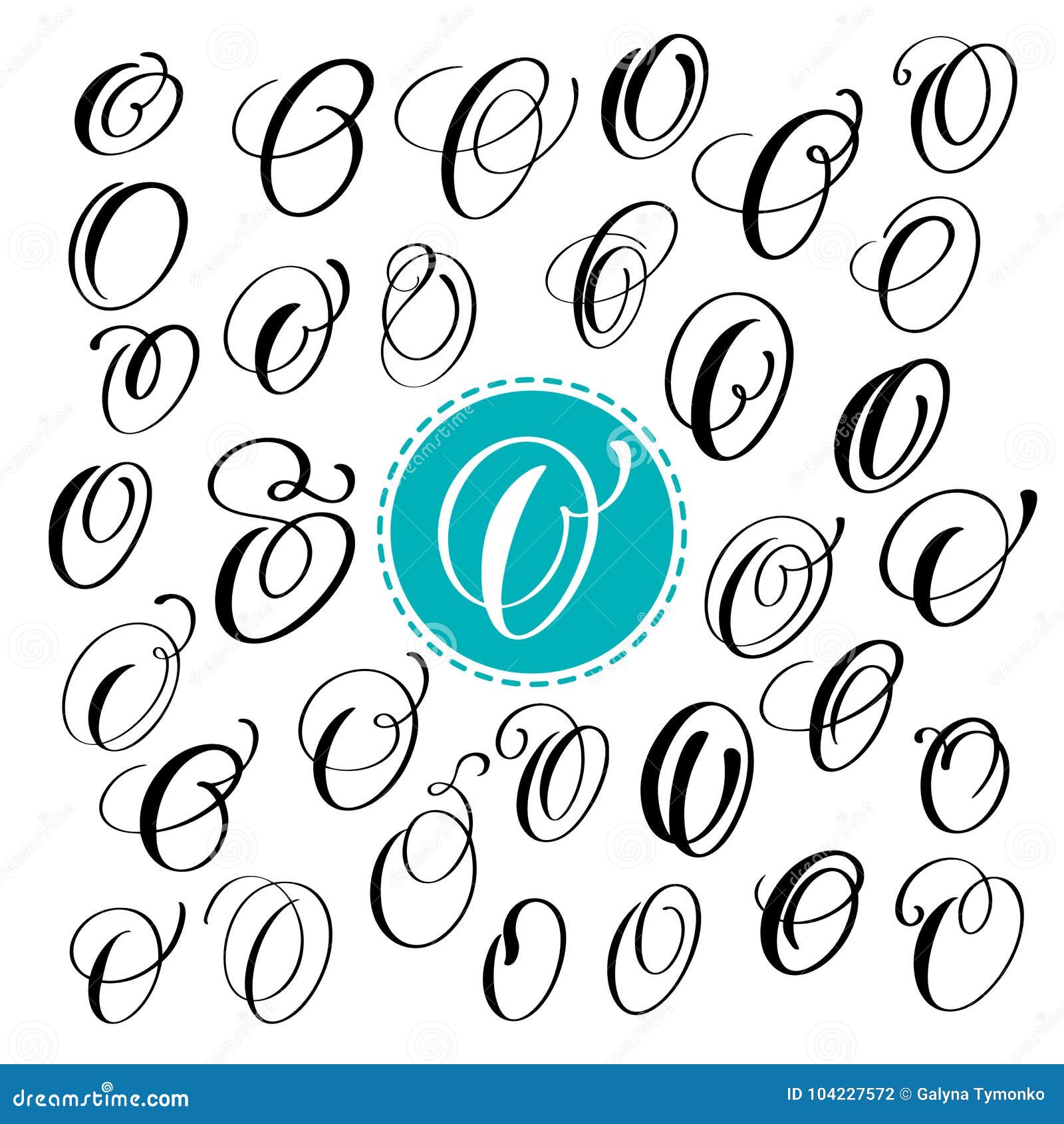 Calligraphy Letter O