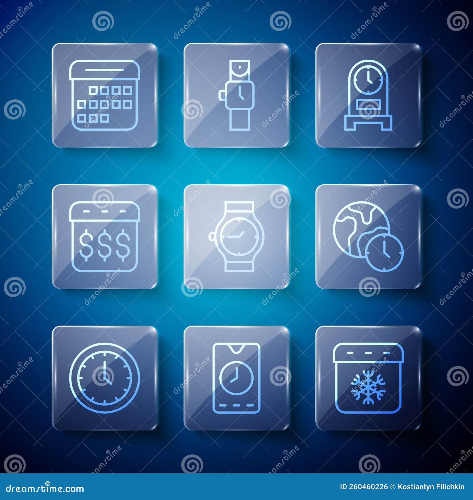 Mobile App Calendar Light Mode Concept, Activity Calendar Template UI