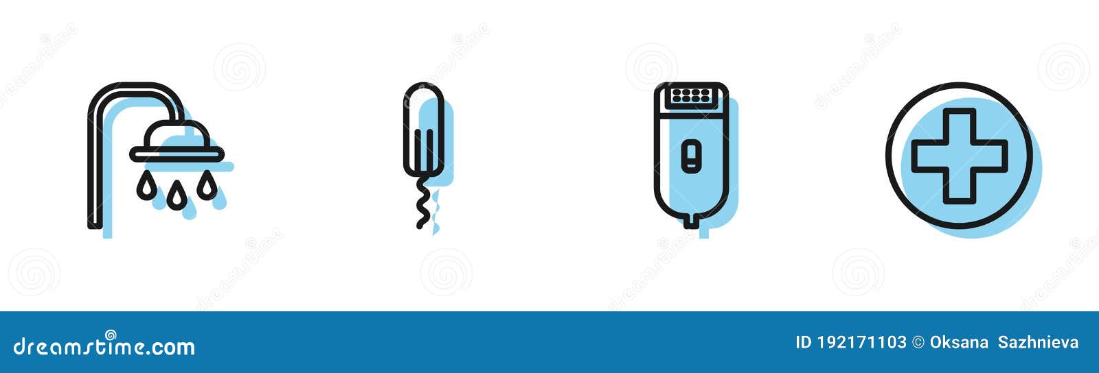 https://thumbs.dreamstime.com/z/set-line-electrical-hair-clipper-shaver-shower-head-sanitary-tampon-cross-hospital-medical-icon-vector-192171103.jpg