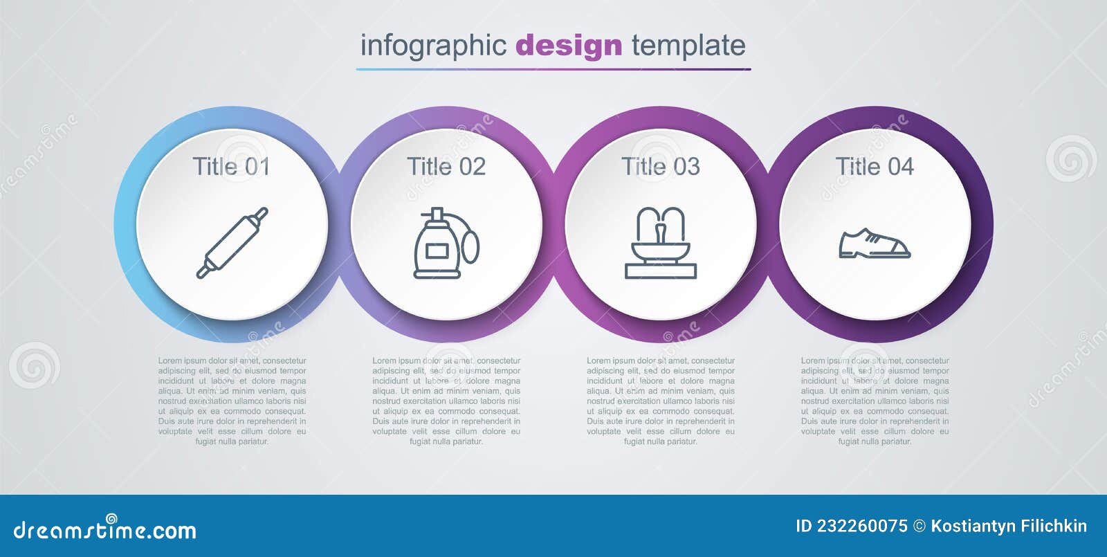 Set Line Rolling Pin, Perfume, Fountain and Men Shoes. Business Infographic  Template Stock Vector - Illustration of tool, kitchen: 232260075