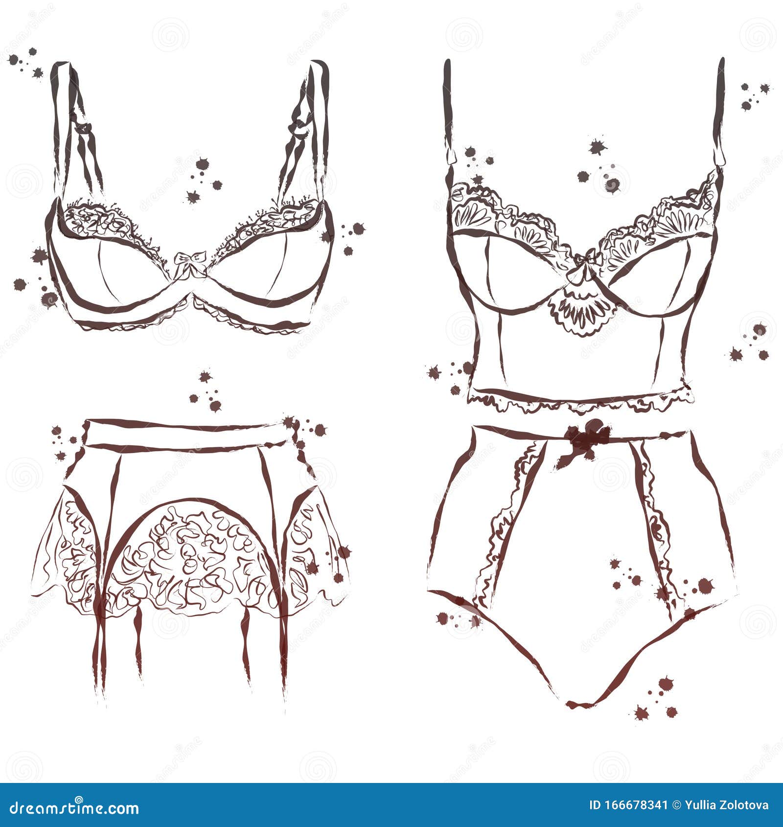 4,472 Line Drawings Bras Images, Stock Photos, 3D objects, & Vectors