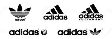 Set of Logos Adidas. Adidas Original. Sportwear Brands. Logos of Sports ...