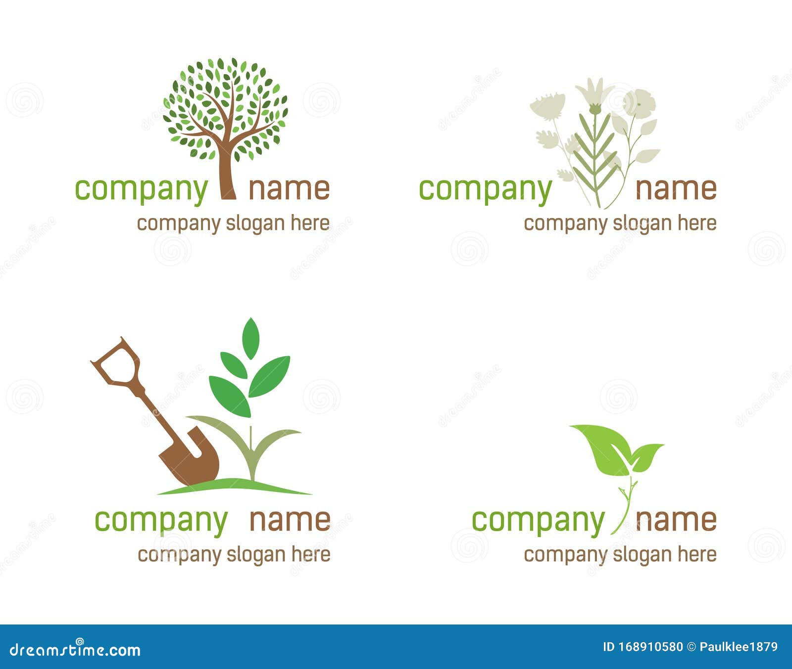 gardening and nature logos for companies.