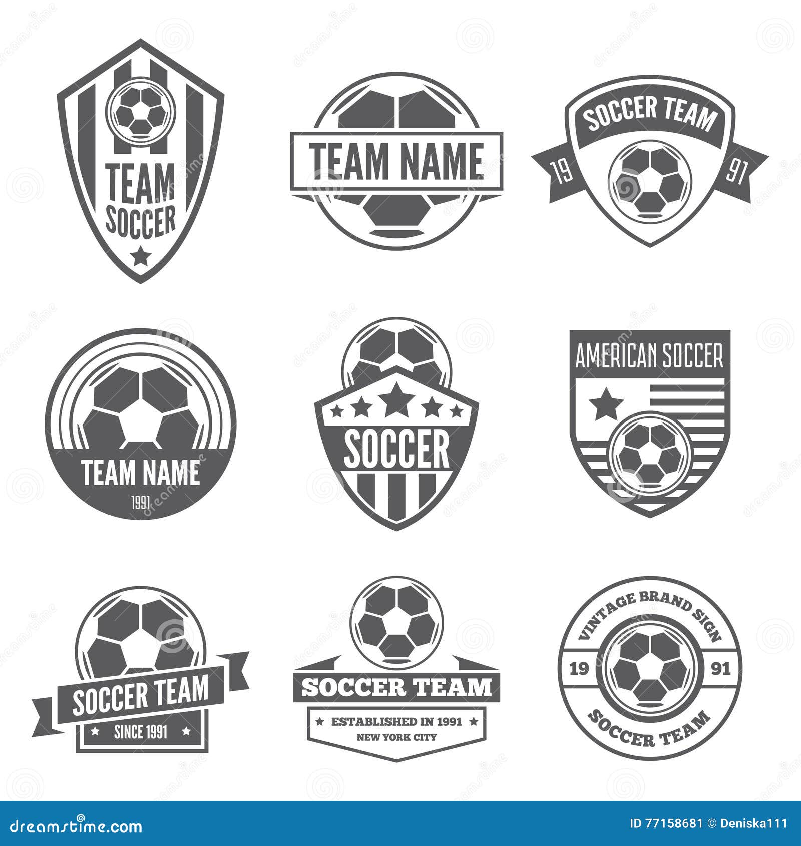 Set Of Logotypes Elements Labels Badges And Silhouettes For Soccer Or Football Stock Illustration Illustration Of Design Arrow Set Of Logotypes Elements Labels Badges And Silhouettes For Soccer Or Football Stock Illustration Illustration Of Design Arrow