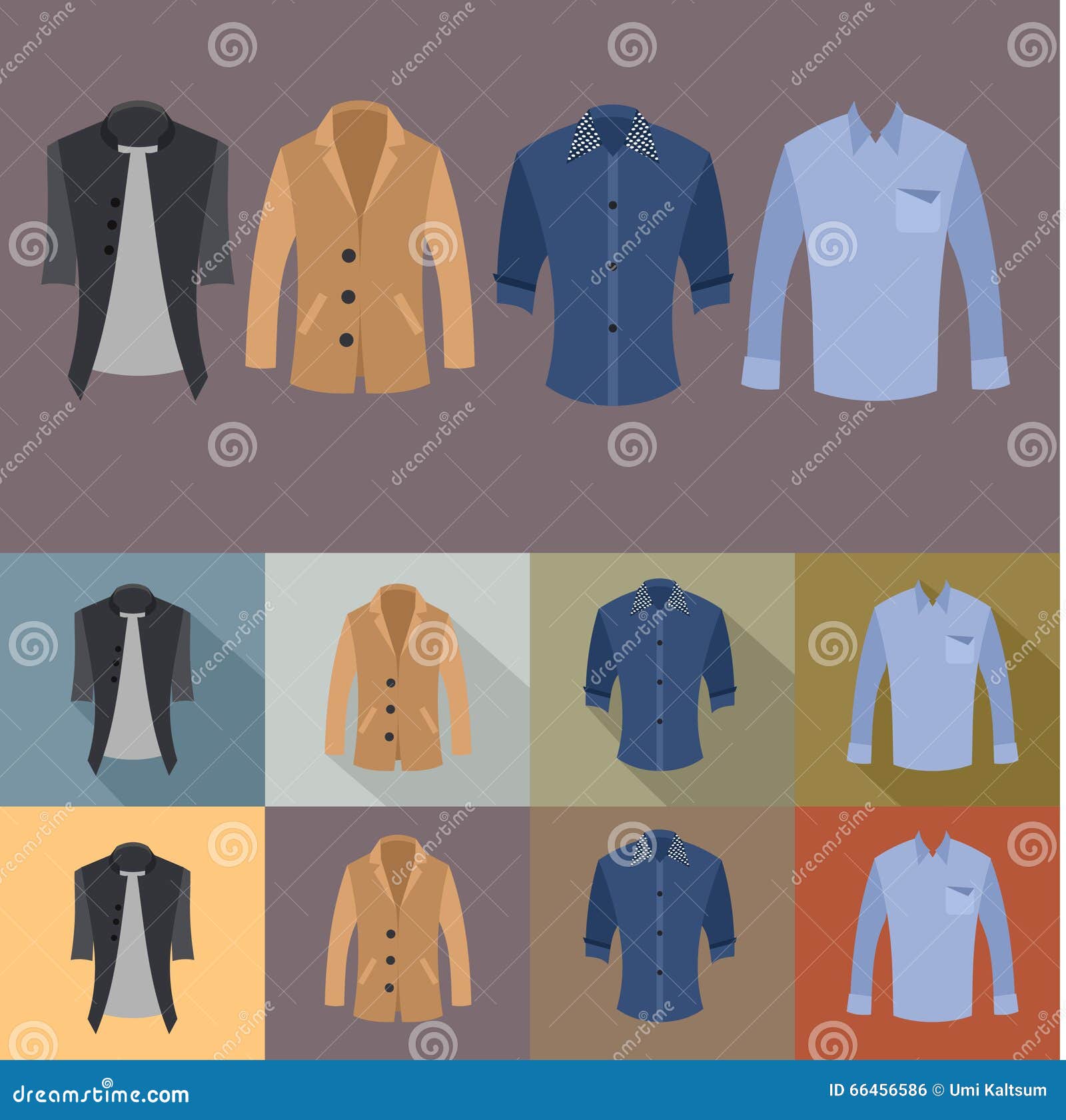 Set of man wearing stock vector. Illustration of simplicity - 66456586