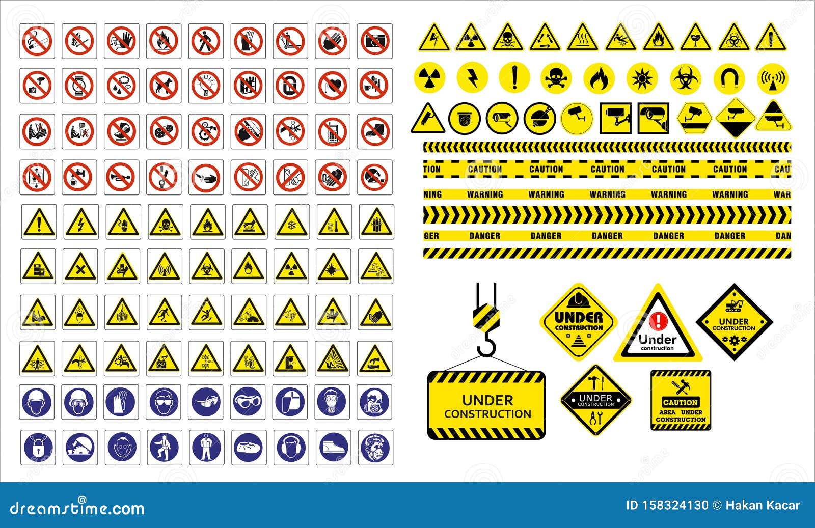 PROHIBITION WORKPLACE EMERGENCY HEALTH & SAFETY SIGNS WATERPROOF COSHH HACCP 