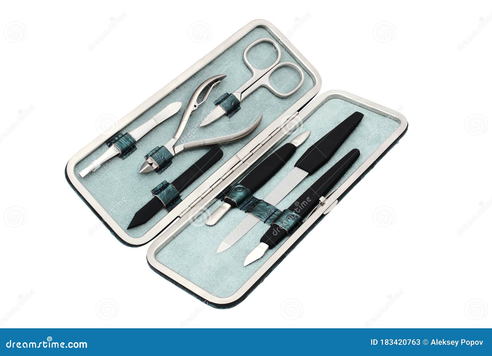 Set of Manicure Tools. Devices for Nail Care Stock Image Image of