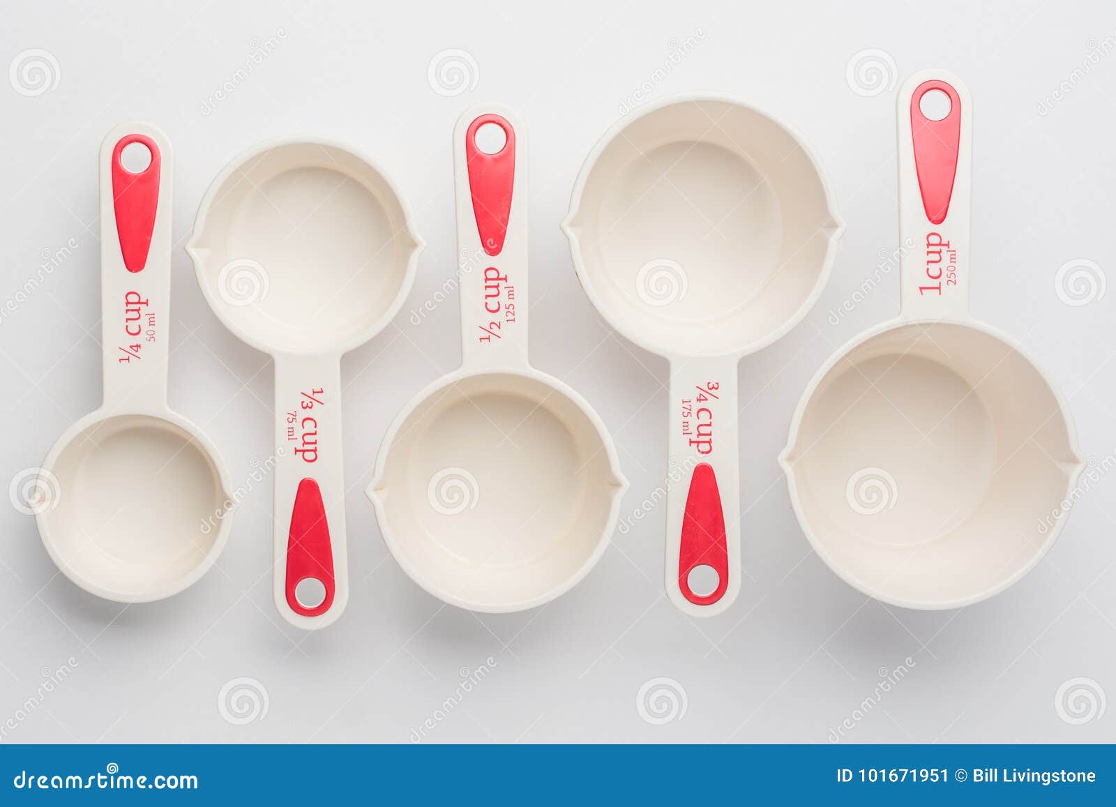 Measuring Cup with sugar 3/4 Stock Photo