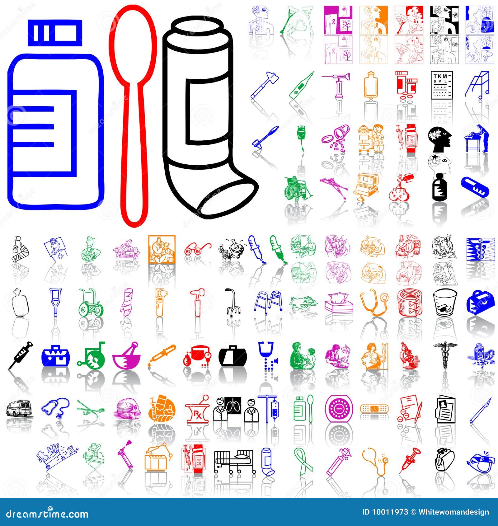 Set of Medical Sketches. Part 7 Stock Vector - Illustration of cartoon